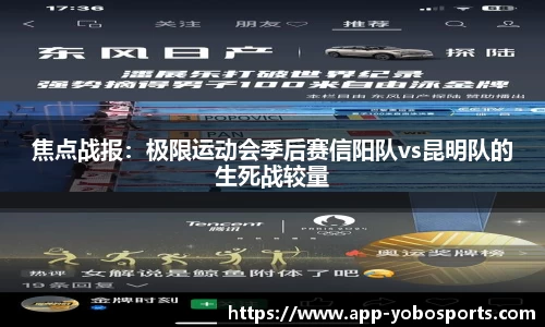 焦点战报：极限运动会季后赛信阳队vs昆明队的生死战较量